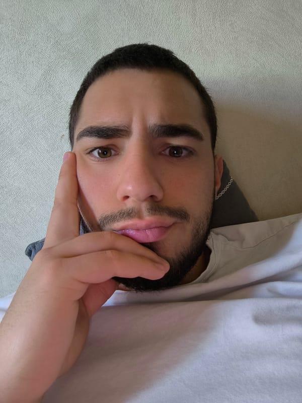 Man takes selfie indoors in Schiltigheim, France