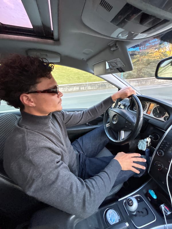 Vehicle occupants documented highway travel near Serris, France