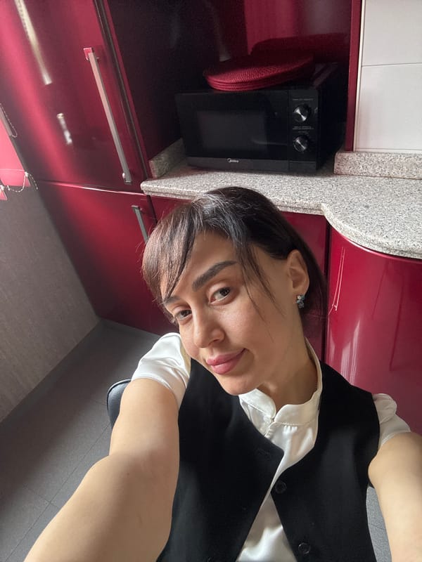 Morning domestic scenes captured in Tbilisi kitchen and window view