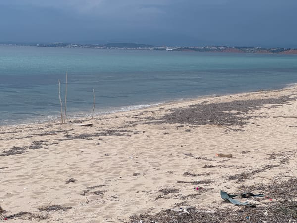 Coastal scenes documented near Nea Potidea, Greece