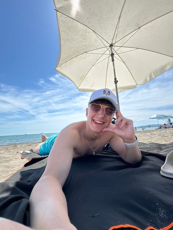 Lazy morning on the beach in Burgas, Bulgaria
