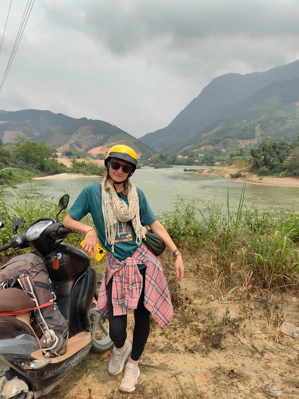 River scenes and daily activities captured in Lang Qua Vietnam