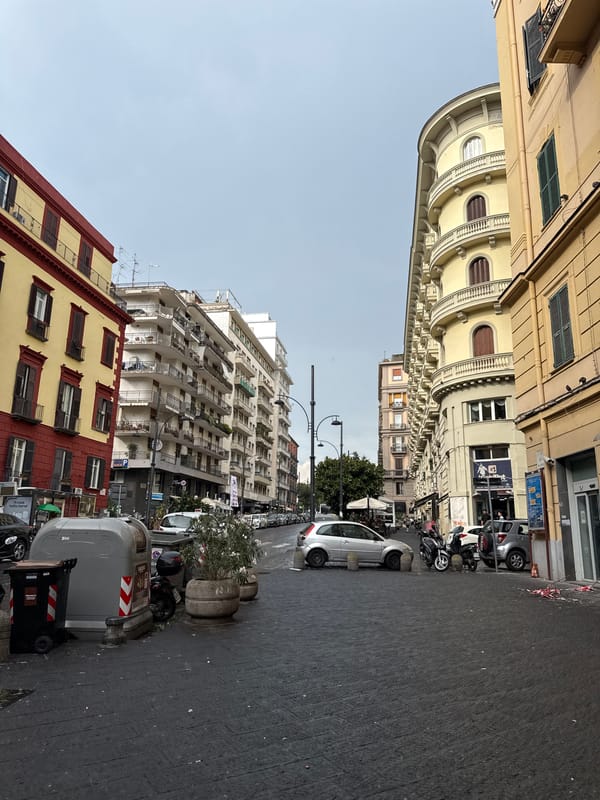 Afternoon stroll through Naples streets and into a local market