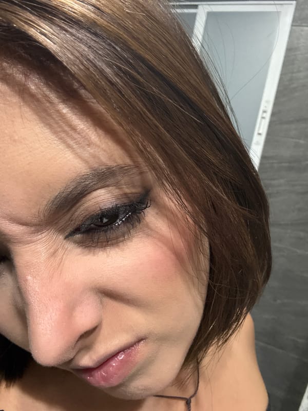 Woman's makeup documented in close-up view in Puebla
