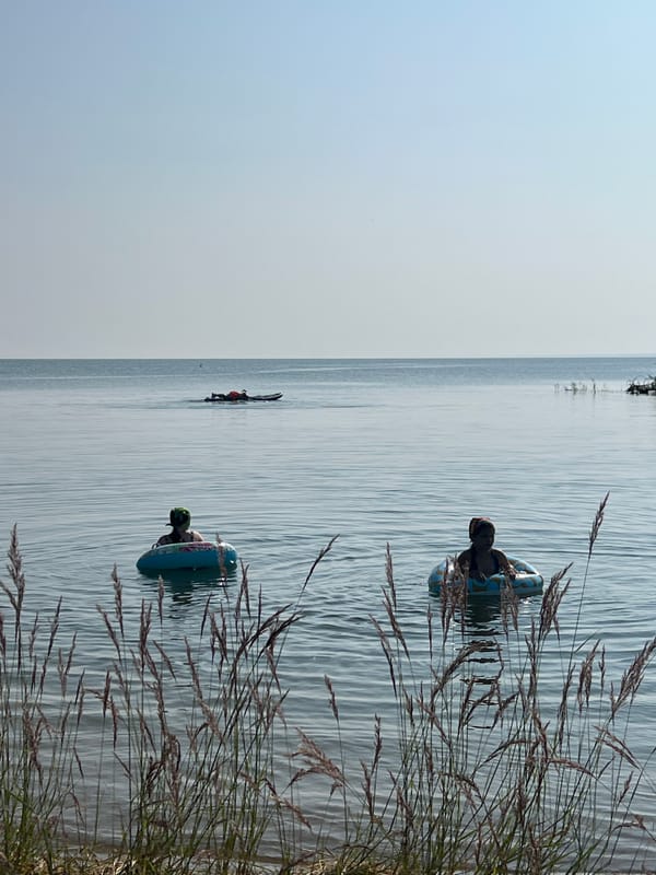 Lazy summer afternoon on the water at Borovoe