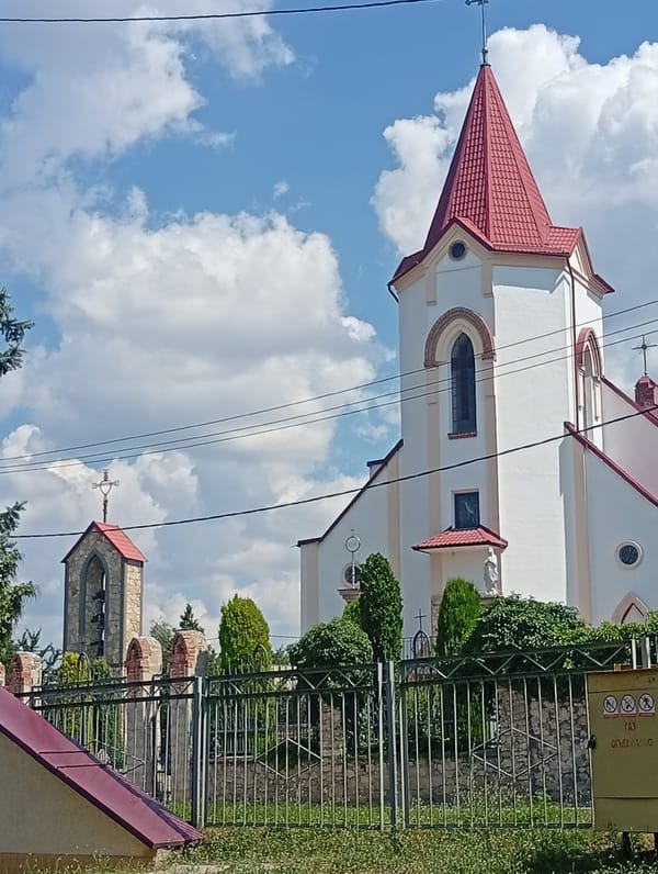 Street-level look at Rybnitsa, Moldova on a summer morning