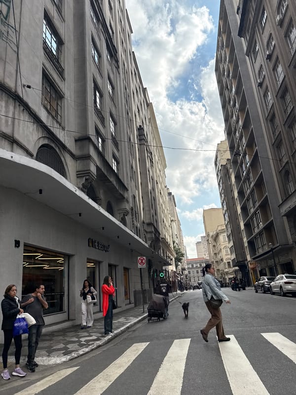 São Paulo street life documented during Friday evening rush hour