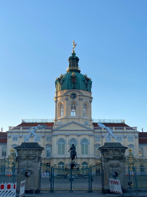 Charlottenburg Palace photographed under clear Berlin skies