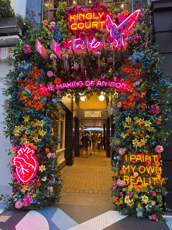 Evening stroll through London's busy food and retail streets