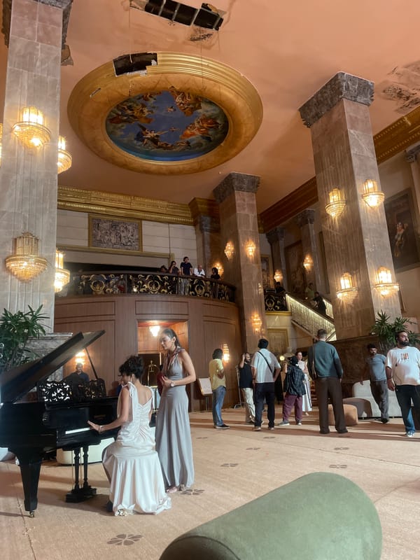Live piano performance inside Mumbai's Royal Opera House