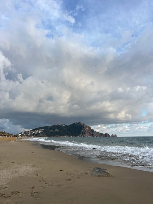 Beach scenes and coastal life documented in Alanya, Turkey