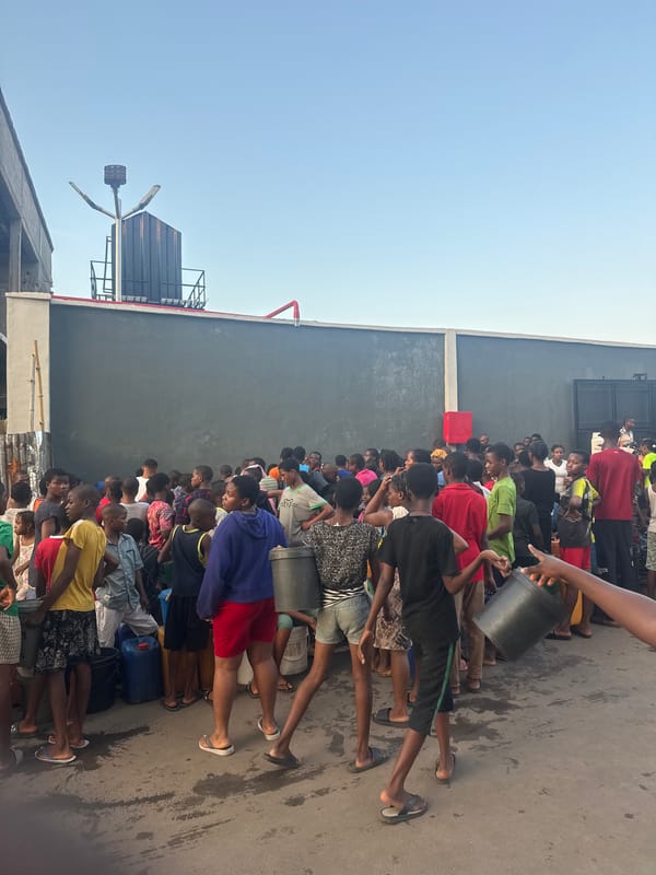 Onitsha residents queue with jerry cans amid water and power outage