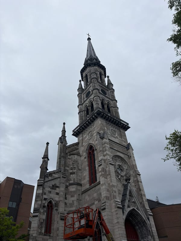 Downtown Montreal: street scenes, live music, and St. Patrick's Basilica