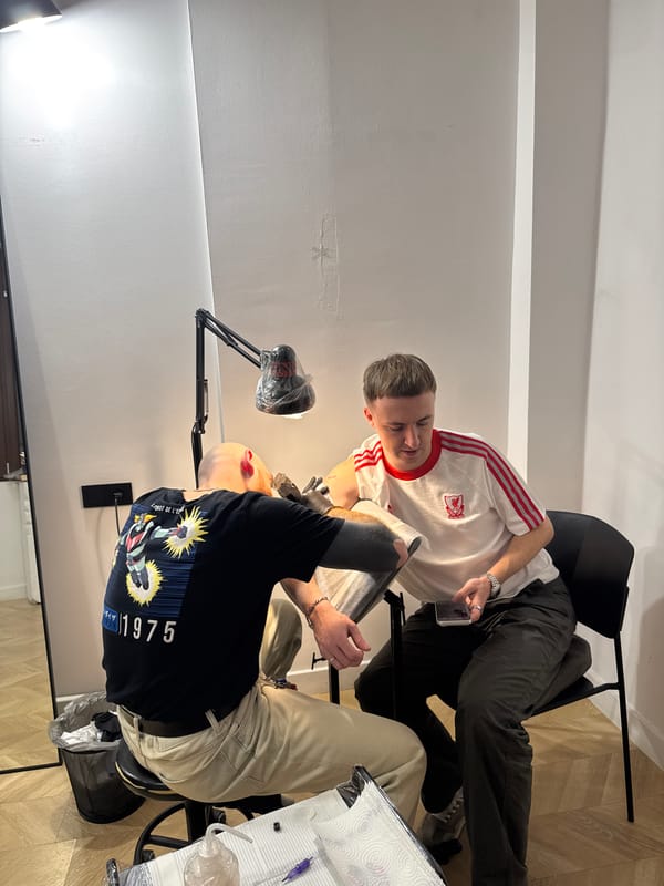 Tbilisi witnesses capture tattoo studio visit, gyro meal moments