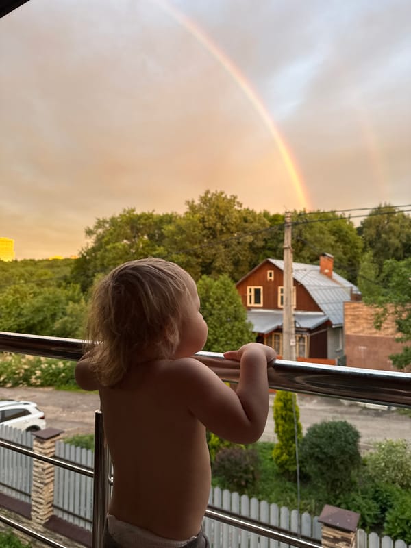 Double rainbow lights up Nizhny Novgorod skies after summer rain