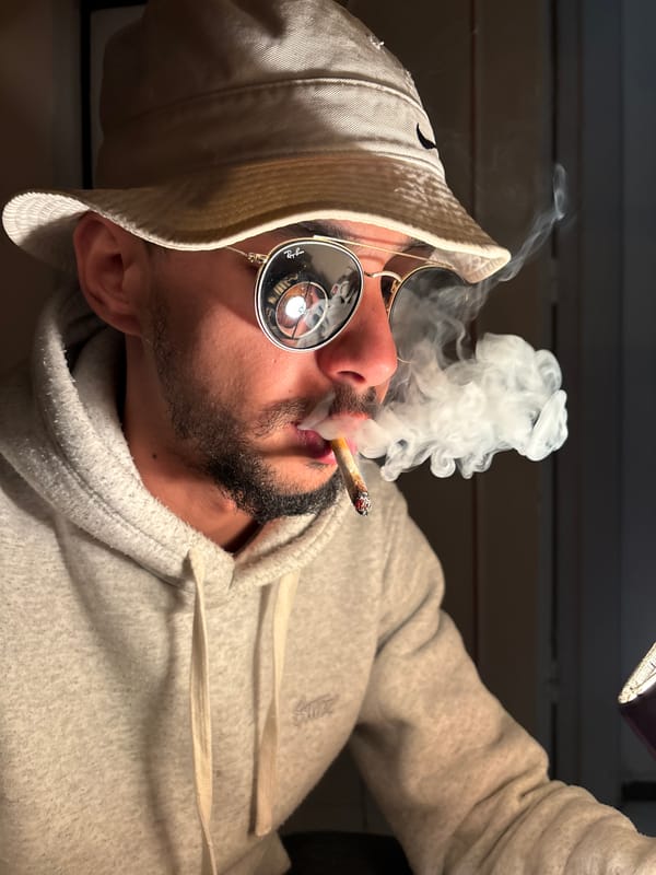 Individual documents personal evening through selfies in Tangier