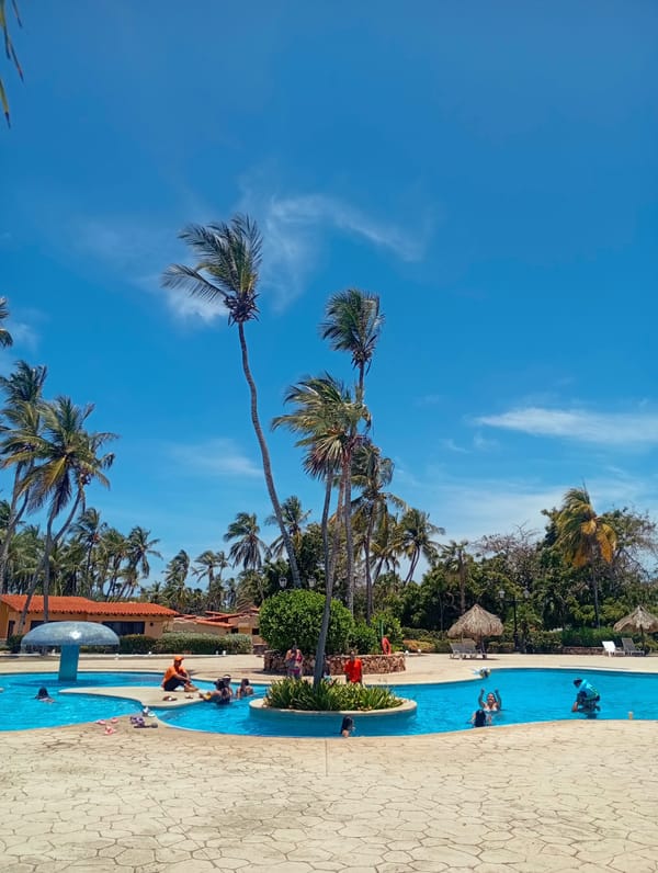 Ordinary afternoon captured at Venezuelan beach resort