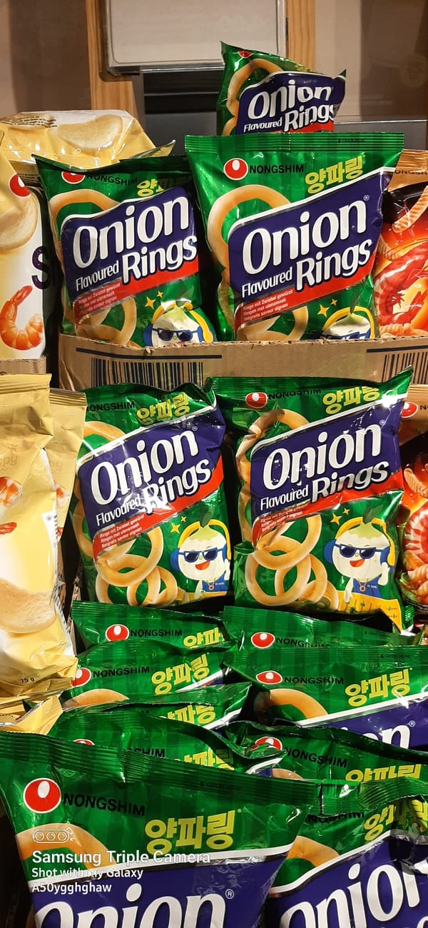 Dubai grocery shopping focused on Korean food products