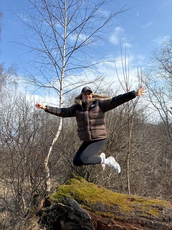 Woman enjoys outdoor activities in Latvian nature areas