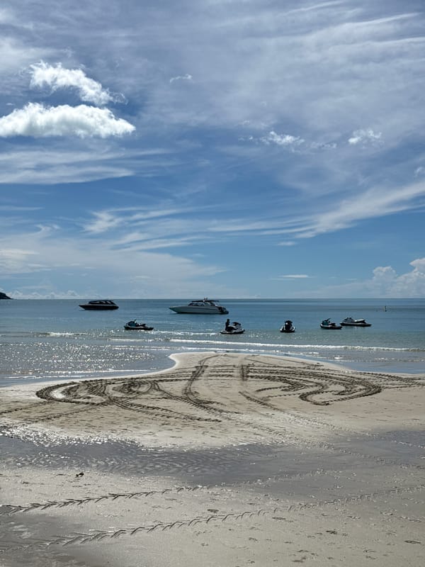 Calm, sunny afternoon at Chaweng Beach, Koh Samui