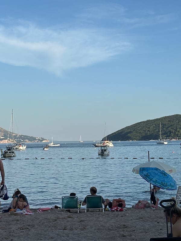 Sunny afternoon along the Budva coast and old town