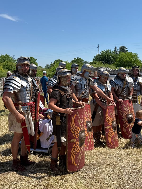 Roman reenactment held at Oescus archaeological site, Bulgaria