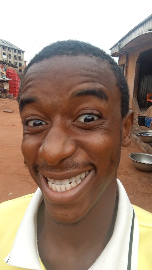 Young man's morning routine documented in Nkpor, Nigeria