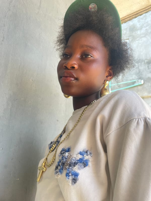 Portrait photography session and construction work documented in Badagry