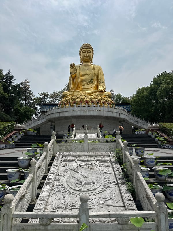Early morning temple prayers at Chongqing Buddhist site
