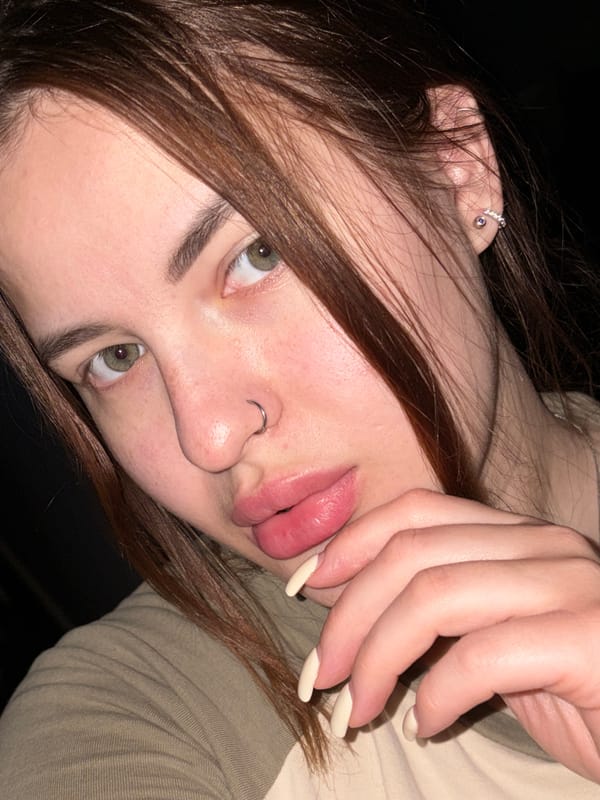 Woman with piercings photographed in Kaluzhskaya, Russia
