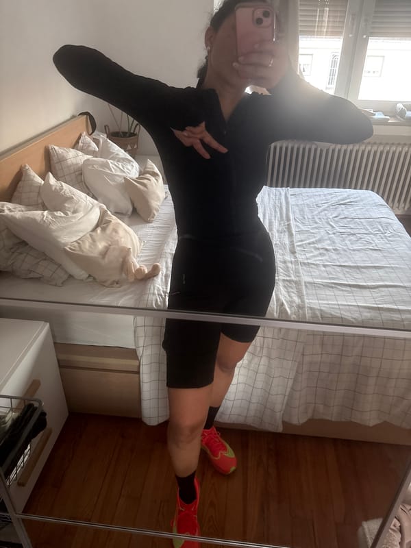 Person in athletic wear documented at Pétange residence