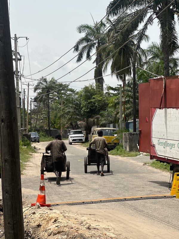 Daily street life documented across Lagos neighborhoods Friday afternoon