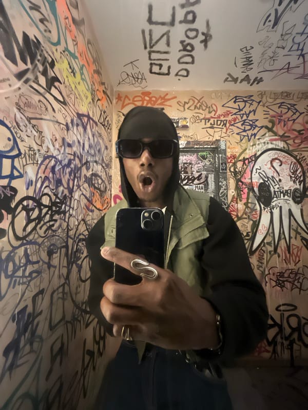 DJ set documented at graffiti-decorated Barcelona venue