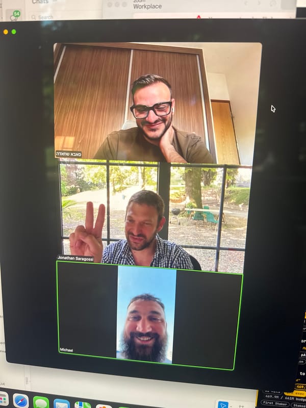 Multi-participant Zoom video conference observed in Erba, Italy