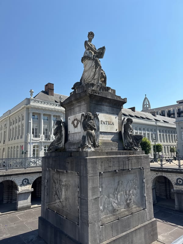 Midday stroll through Brussels landmarks, streets, and shops
