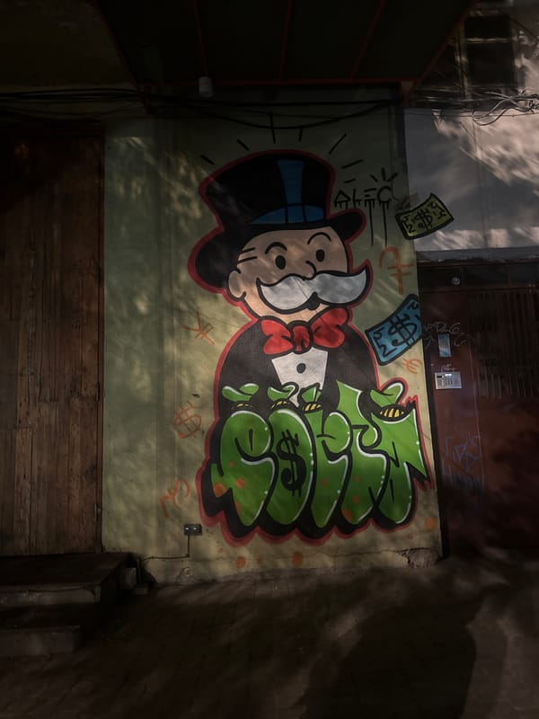 Street art and local business activity documented in Yerevan