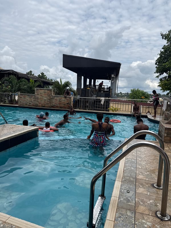 Poolside hangout at a resort in Nkpor, Nigeria