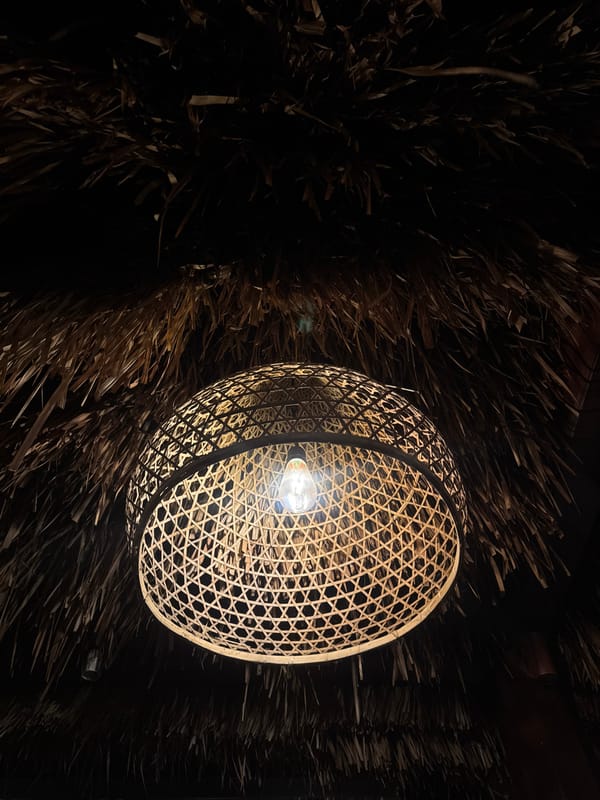Kuta beach venue at night, all atmosphere and detail