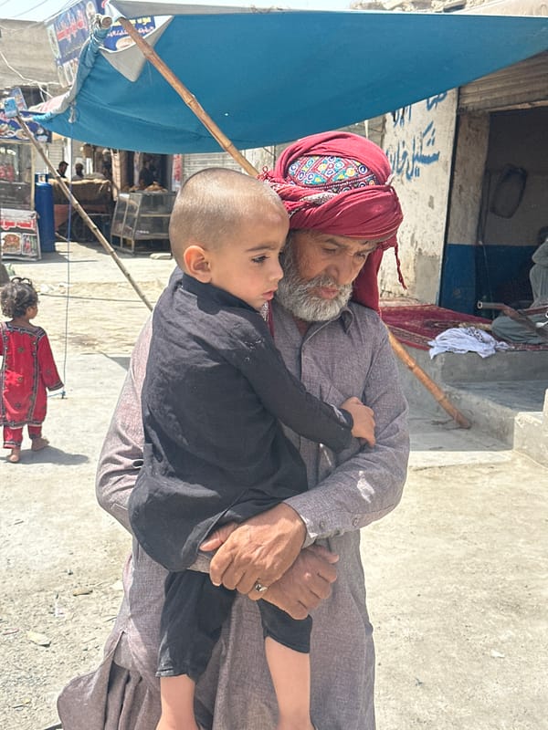 Everyday street life in Quetta on a June morning