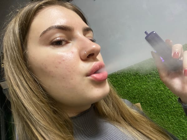Woman Takes Selfies in Russian Village