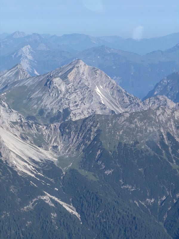 High-altitude views across the rocky Bavarian Alps near Grainau