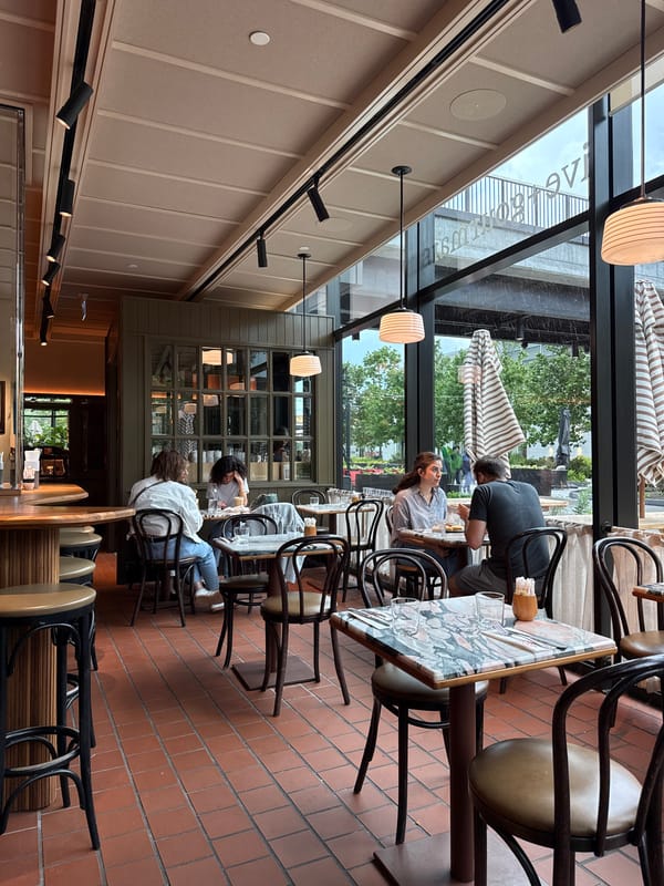 Evening dining captured at Mount Royal restaurant May 31