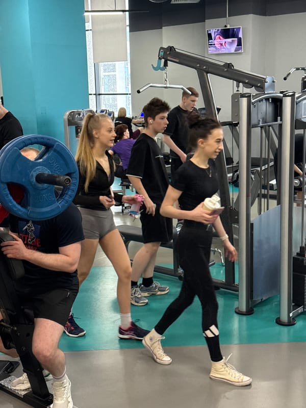 Morning workout session documented at Yekaterinburg gym