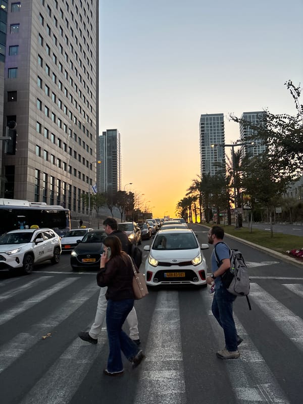 Tel Aviv residents capture street scenes and selfies