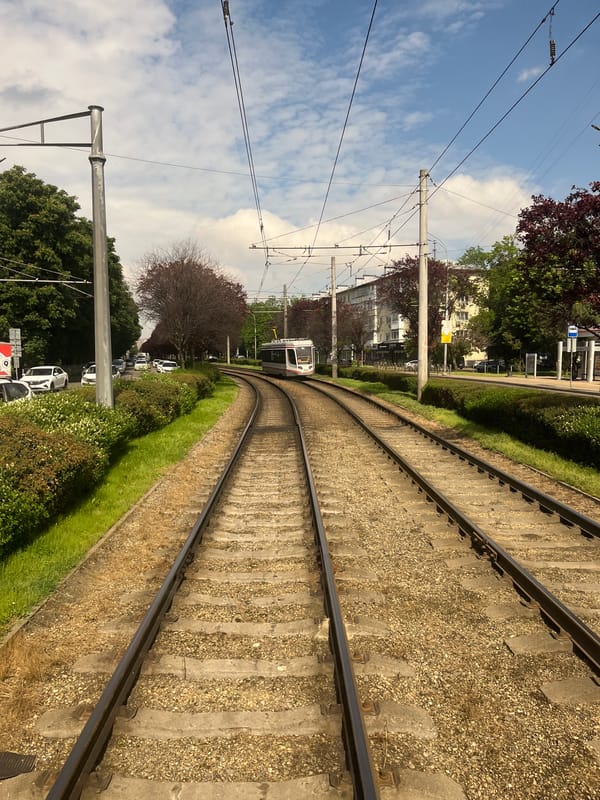 Tram ride documented in Krasnodar with passenger selfie