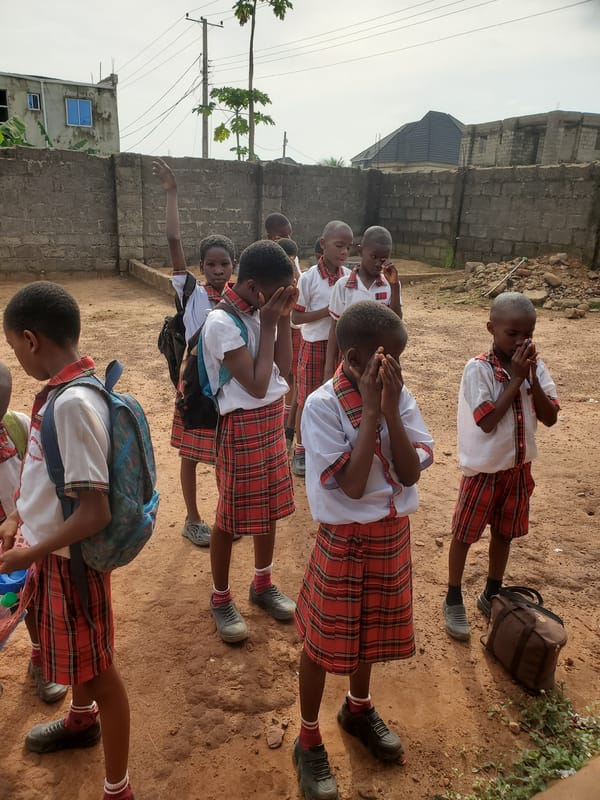 School day activities documented at Nigerian Montessori school