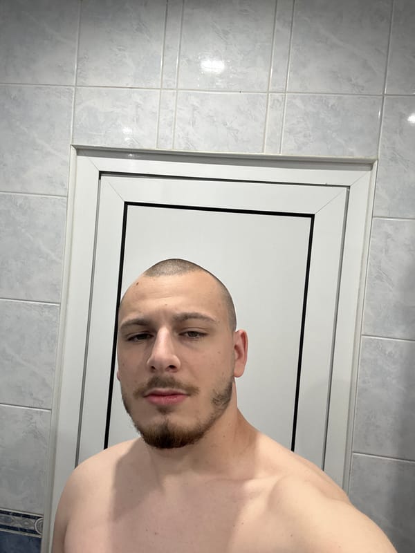 Young man takes bathroom mirror selfies in Stara Zagora