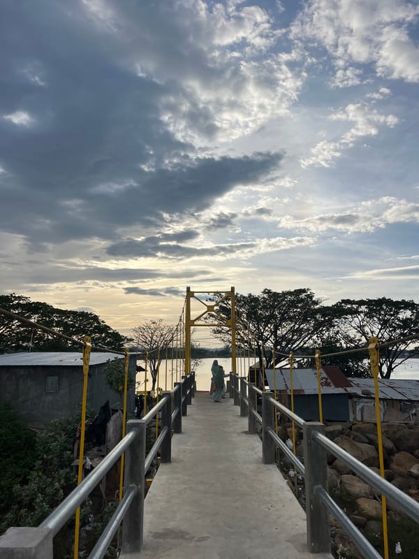 Coastal scenes documented in Lhokseumawe, Indonesia waterfront area