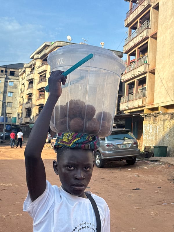 Afternoon street life in Onitsha, Nigeria