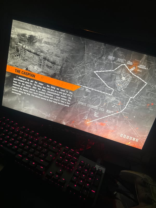 Gamer plays Russian-language map game in Sofia